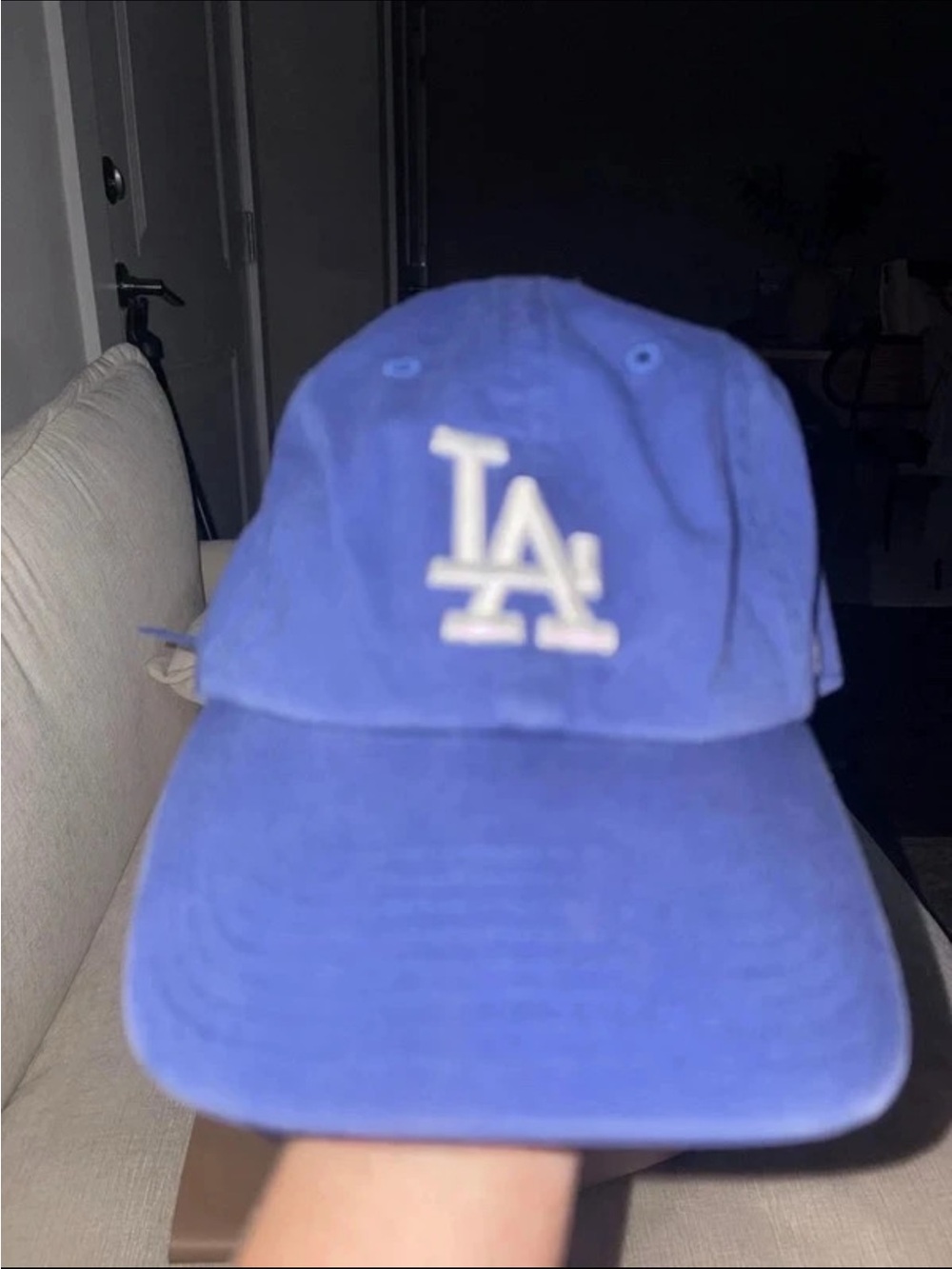 Blue LA Logo Cap - Classic Baseball Style